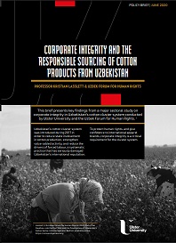 CORPORATE INTEGRITY AND THE RESPONSIBLE SOURCING OF COTTON PRODUCTS FROM UZBEKISTAN