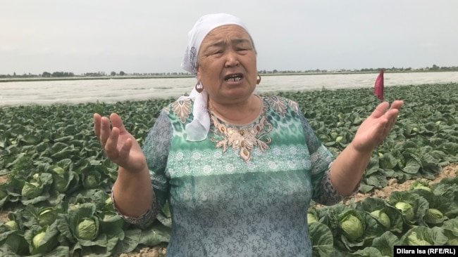 Жительница Абайского сельского округа Назира Отегенова.