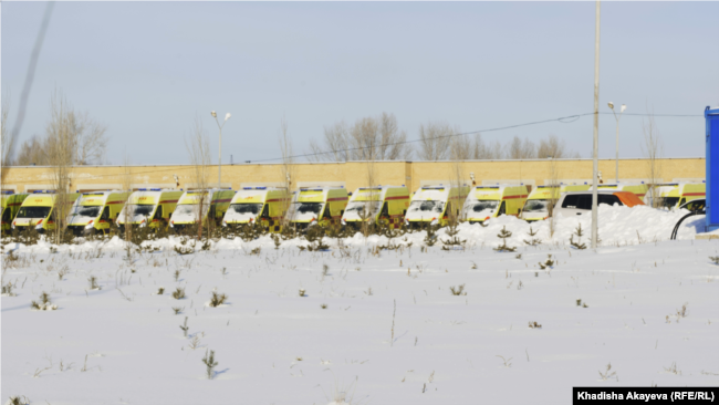 Новые автомобили для станции скорой медицинской помощи. Семей, 9 декабря 2020 года.