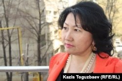 Айна Шорманбаева, президент НПО «Международная правовая инициатива». Алматы, 22 апреля 2014 года